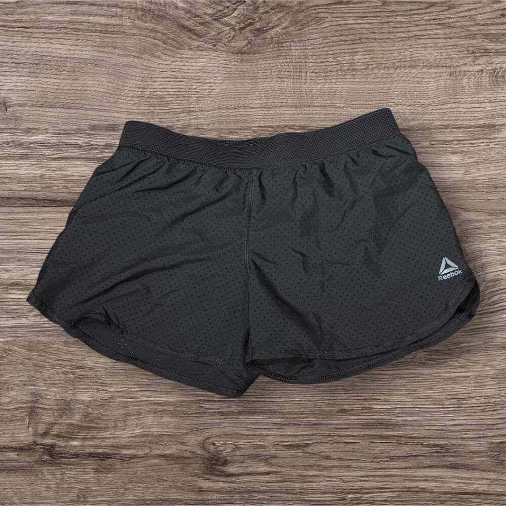 Reebok Running Black Built in Mesh Junior Size M (10-12)